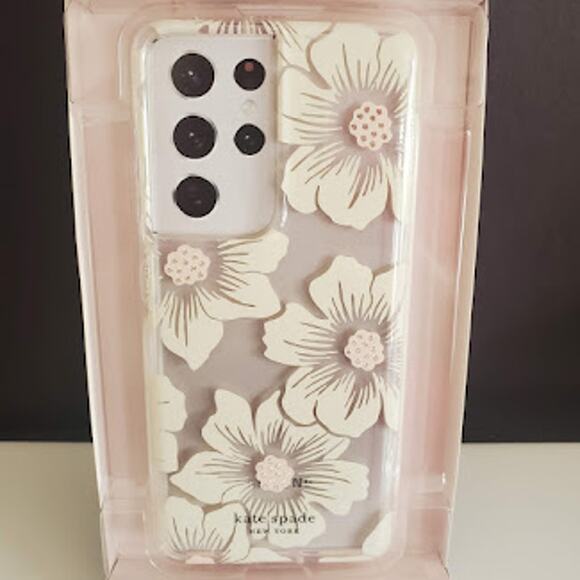 Kate Spade Hollyhock Protective Hard Shell Case for Samsung Galaxy S21 Ultra 5G - Picture 6 of 7